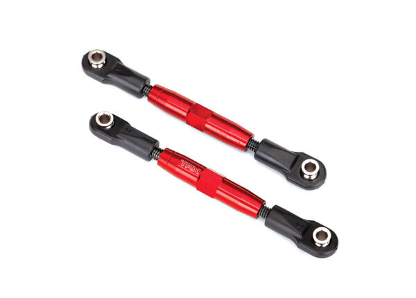 3644R Camber links, rear (TUBES red-anodized, 7075-T6 aluminum, stronger than titanium) (73mm) (2)/ rod ends (4)/ aluminum wrench (1) (#2579 3x15 BCS (4) required for installation)fits Nitro Slash, Sl