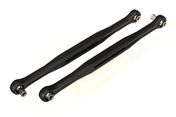 7748 - Toe links, molded composite, 173mm (158mm center to center) (black) (2) fits X-MAXX