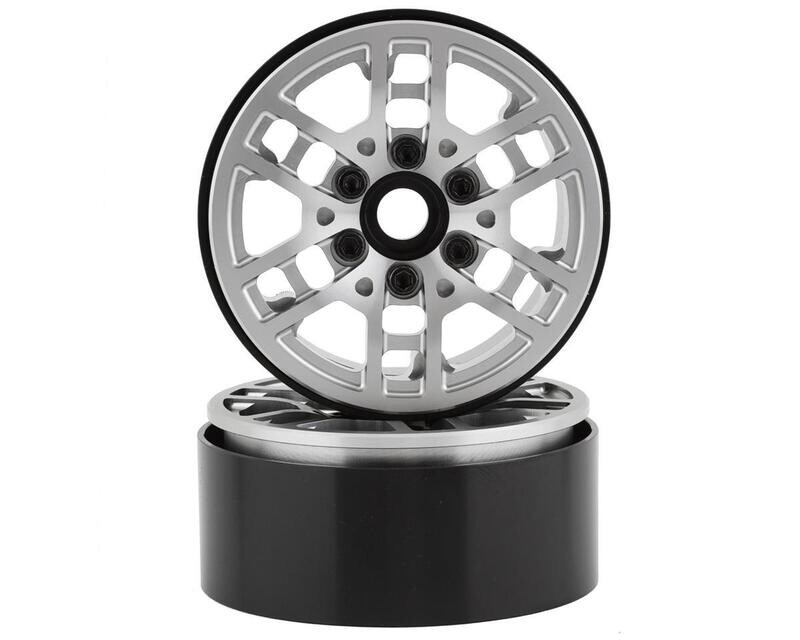 SSD00531 SSD RC Toycoma 1.9 Beadlock Crawler Wheels (Silver) (2)