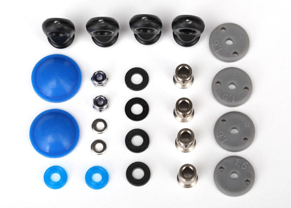 7463 Rebuild kit, GTR long/xx-long shocks (x-rings, bladders, pistons, piston nuts, shock rod ends, hollow balls) (renews 2 shocks)