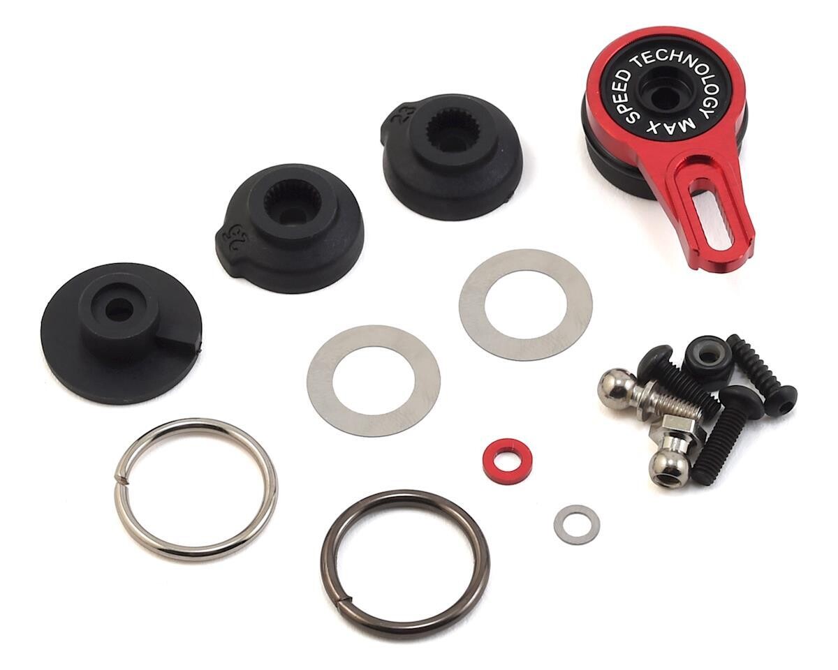 MXS-820127R MST Aluminum 8-Point Adjustable Servo Saver (Red)