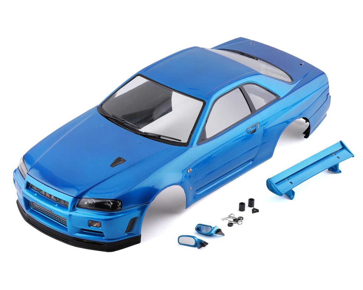 KLR-48716 Killerbody Nissan Skyline R34 Pre-Painted 1/10 Touring Car Body (Metallic Blue)