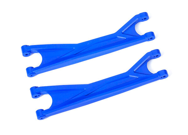 7892X Suspension arms, upper, blue (left or right, front or rear) (2) (for use with #7895 X-Maxx WideMaxx suspension kit)