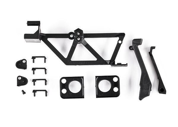 9731 Door handles (4)/ light mounts, front (left &amp; right)/ light retainers, front bumper (left &amp; right)/ fuel cap/ snorkel/ spare tire mount (fits #9712 body)