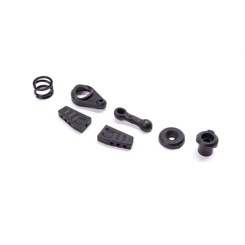 LOS211035 Servo Saver, Mount &amp; Steering Link: 1970 Mini Drag