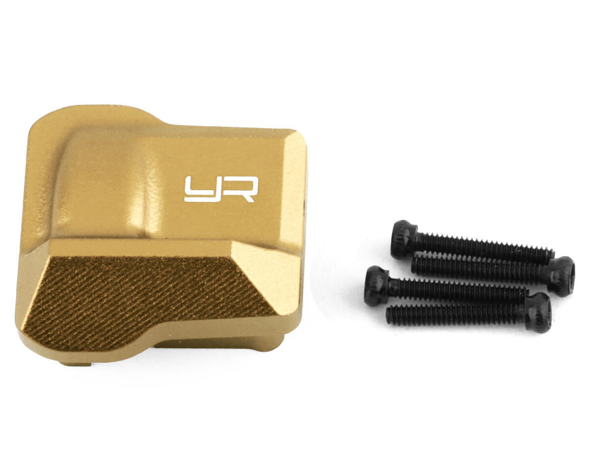 YEA-TR4M-001GD Yeah Racing Traxxas TRX-4M Brass Differential Cover (13g)