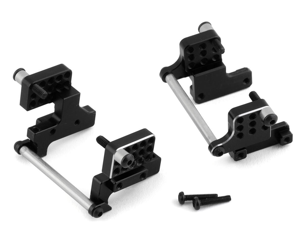 NX-378-BL NEXX Racing TRX-4M Aluminum Front &amp; Rear Shock Mounts (Black)
