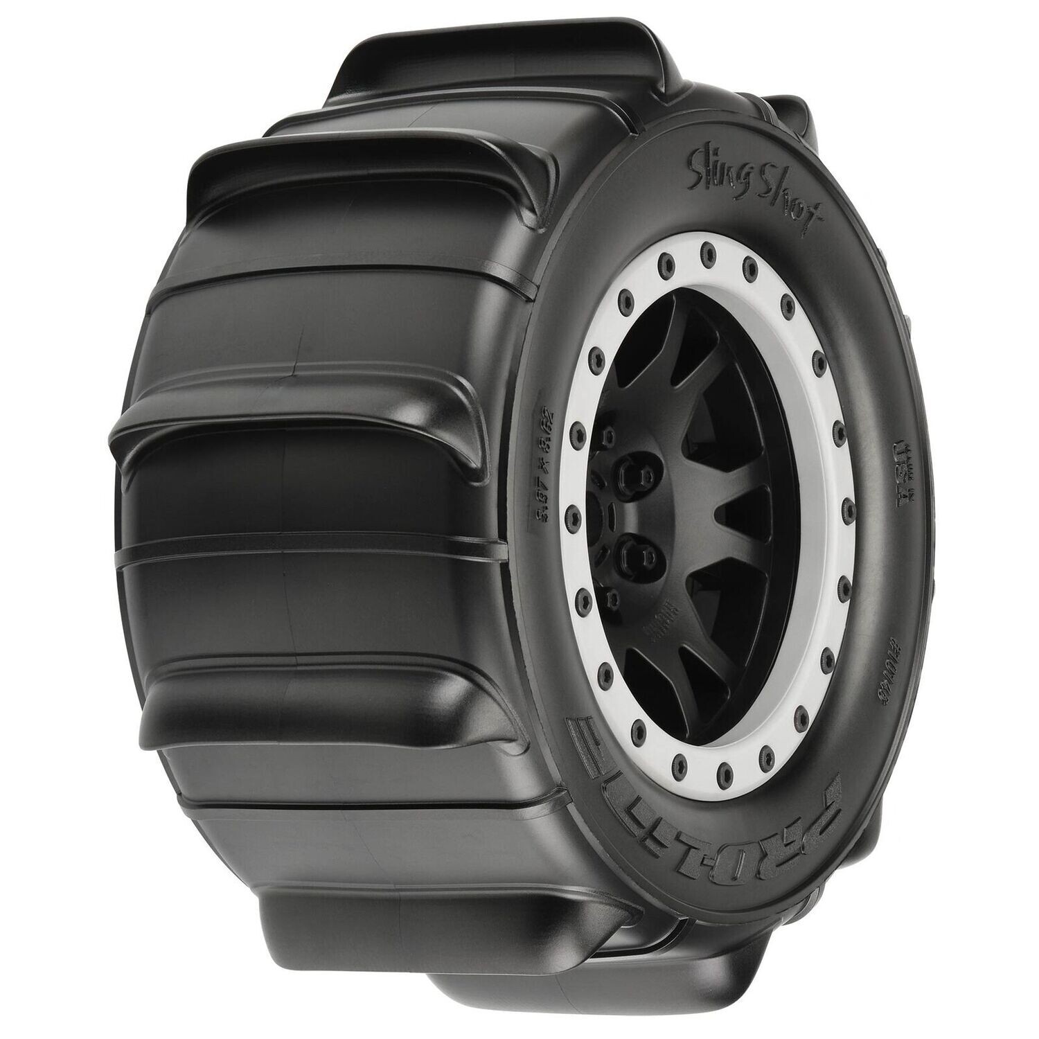 PRO1014613 1/5 Sling Shot Pro-Loc F/R 4.3&quot; X-MAXX MTD 24mm Blk/Gry Impulse (2)