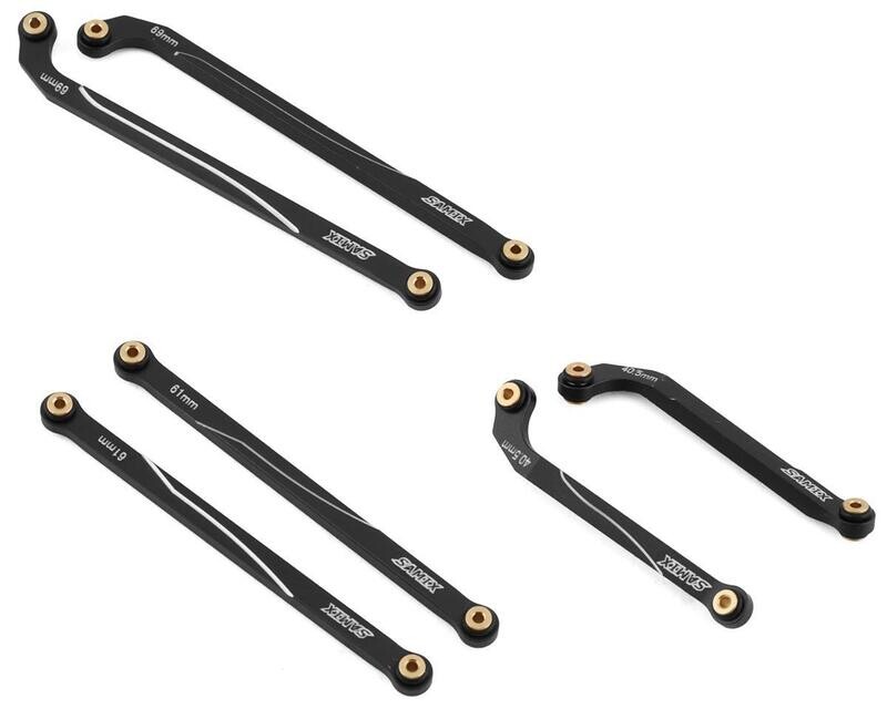 SAMSCX24-6031MS-BK Samix SCX24 Deadbolt/Betty Aluminum High Clearance Link Kit (6) (Black)