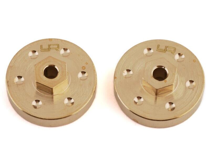 YEA-AXSC-029 Yeah Racing SCX24 Brass Wheel Hubs (2) (15g)