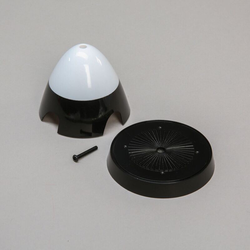 EFL8951  Spinner, 4 blade, 75mm: P-51D 1.2m, Black/White