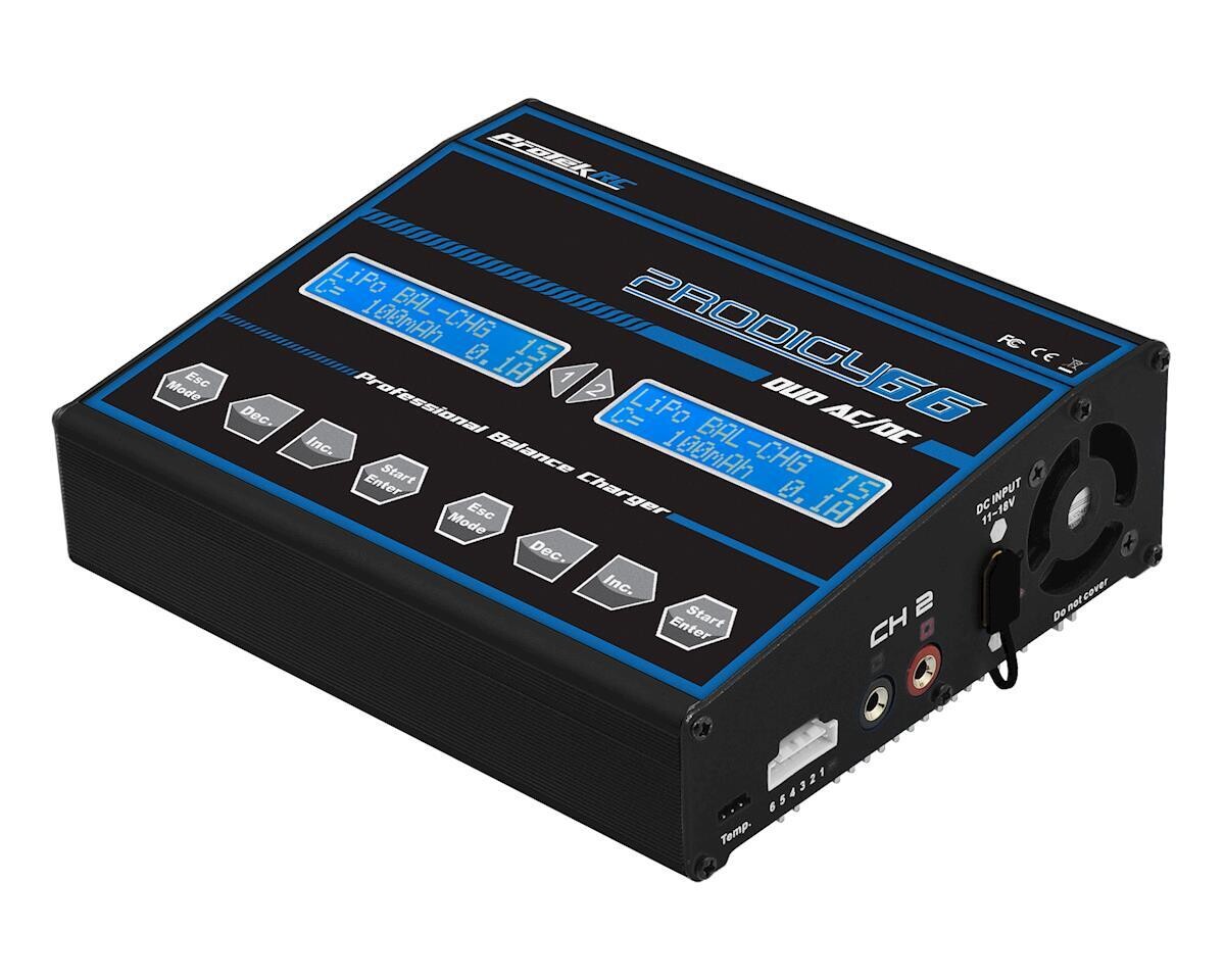 PTK-8523 ProTek RC &quot;Prodigy 66 Duo AC/DC&quot; LiHV/LiPo Battery Balance Charger (6S/6A/50W)