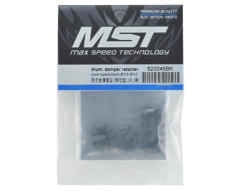 MXS-820046BK MST Aluminum Damper Spring Retainer (Black) (4) (Lower Type)