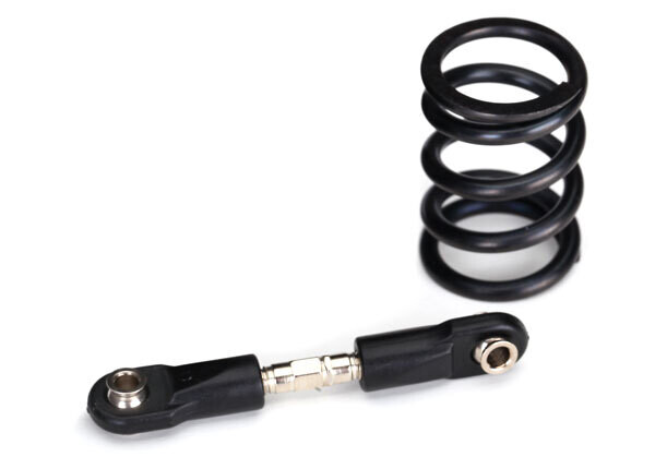 7746X Steering link, steel/ servo saver spring, heavy duty (use with #2085X metal gear servo) fits X-MAXX and XRT
