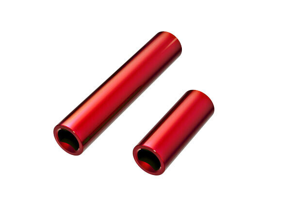 9752-RED Driveshafts, center, female, 6061-T6 aluminum (red-anodized) (front &amp; rear) (for use with #9751 metal center driveshafts)