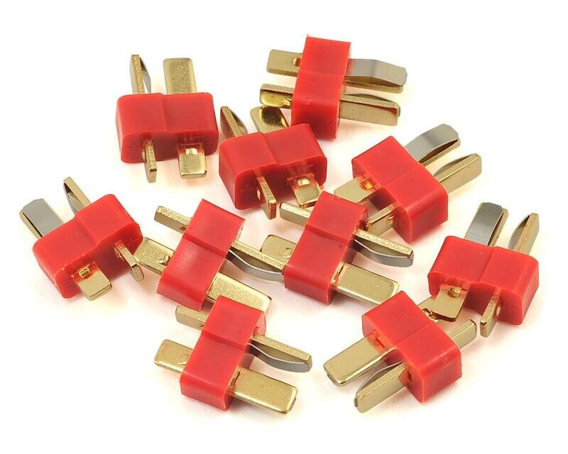 PTK-5056 ProTek RC T-Style Bulk Package Connectors (10 Male)
