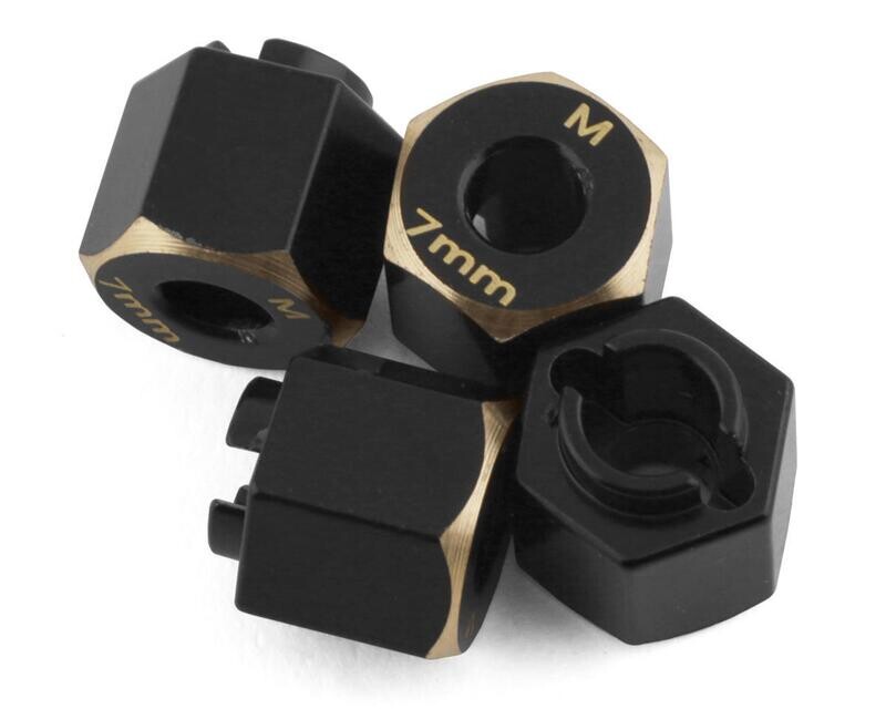 SAMTRX4M-4063-7 Samix TRX-4M Brass Hex Adapter (7mm)