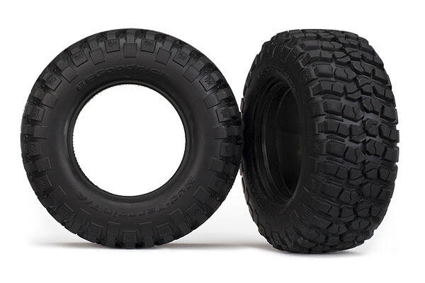 6871R Tires, BFGoodrich Mud-Terrain T/A KM2 , ultra-soft (S1 off-road racing compound) (dual profile 4.3x1.7- 2.2/3.0&quot;) (2)/ foam inserts (2)