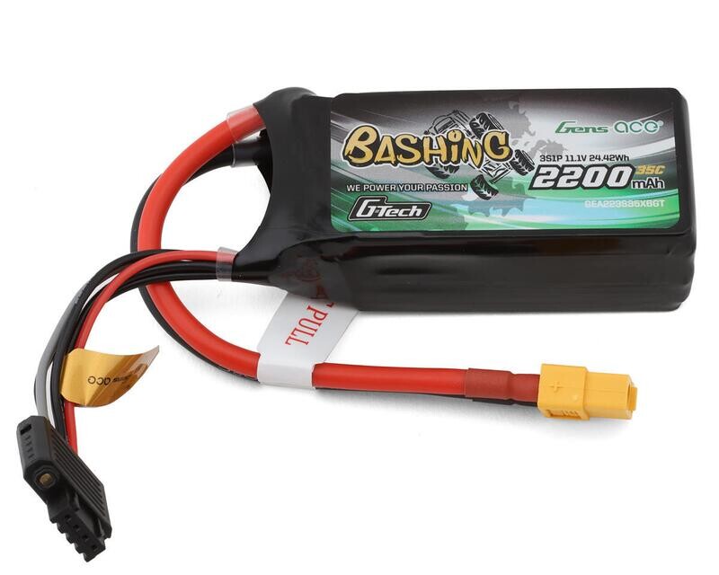 GEA223S35X6GT Gens Ace G-Tech Smart 3S Lipo Battery 35C (11.1V/2200mAh) w/XT60
