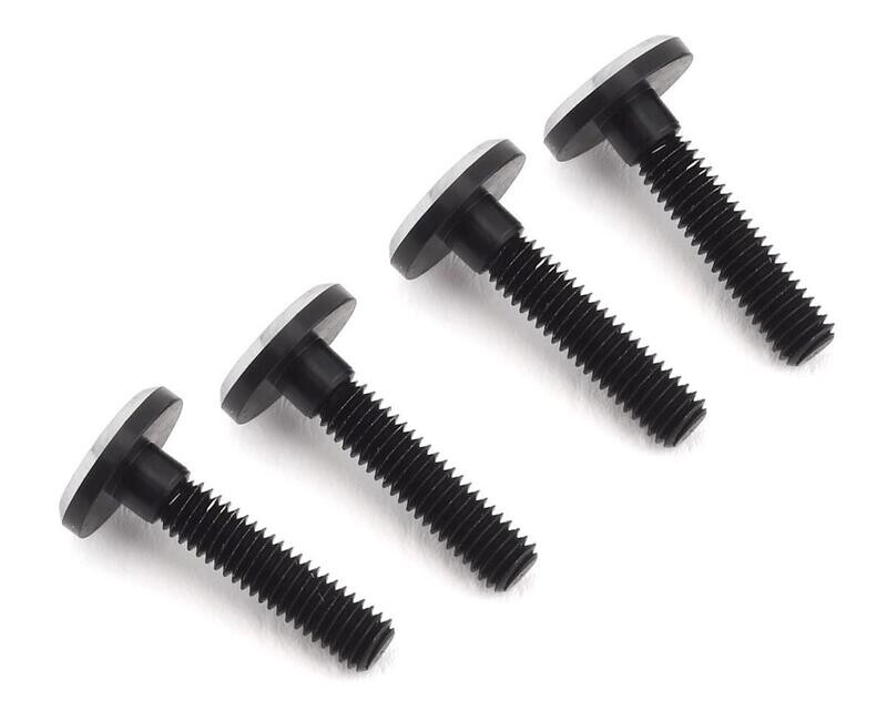 1UP80205  1UP Racing 3x12mm Aluminum Servo Mounting Screws w/3mm Neck (Black) (4)