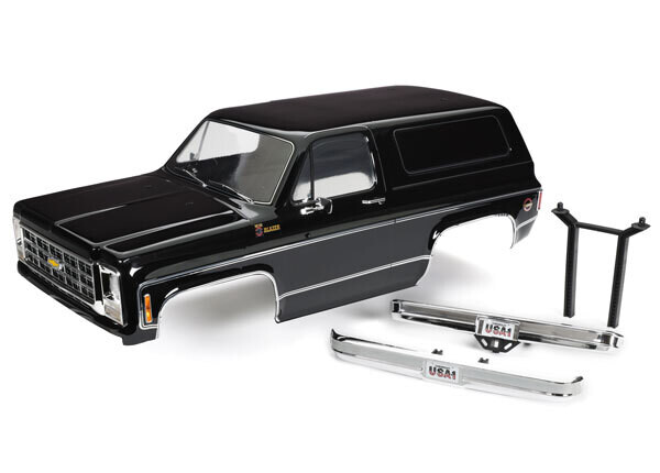 8130T Body, Chevrolet Blazer (1979), complete (black) (includes grille, side mirrors, door handles, windshield wipers, front &amp; rear bumpers, decals)