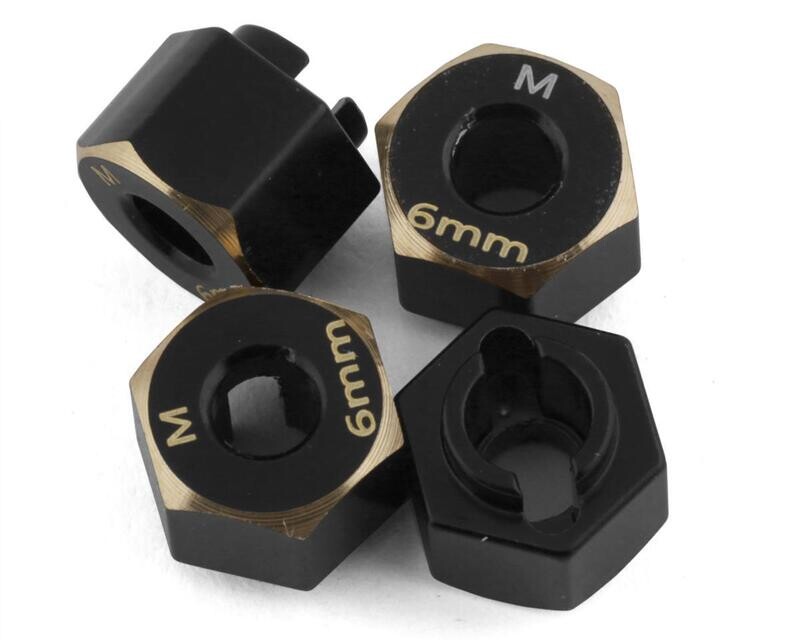 SAMTRX4M-4063-6 Samix TRX-4M Brass Hex Adapter (6mm)