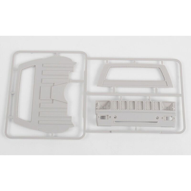 RC4ZB0074 Mojave II Cab Back Panel &amp;Grill Part Tree:Grey:TF2