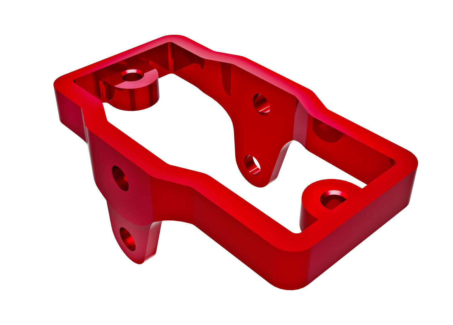 9739-RED  Servo mount, TRX4M, 6061-T6 aluminum (red-anodized)