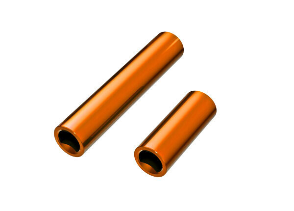 9752-ORNG Driveshafts, center, female, 6061-T6 aluminum (orange-anodized) (front &amp; rear) (for use with #9751 metal center driveshafts)