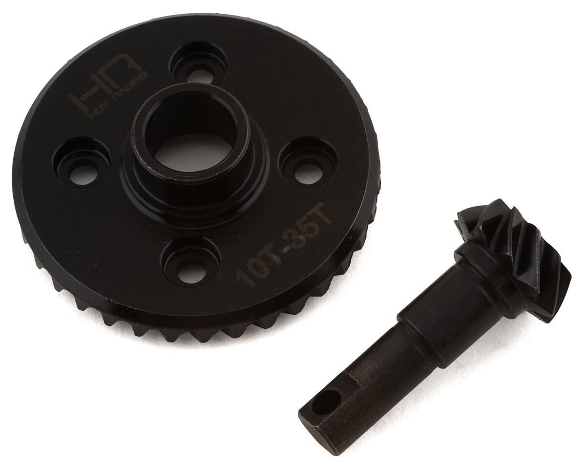 HRATRXF9510 Hot Racing Traxxas TRX-4 Steel Helical Underdrive Differential Ring/Pinion Gear (35T/10T)