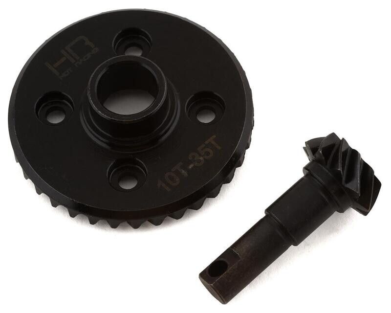 HRATRXF9510 Hot Racing Traxxas TRX-4 Steel Helical Underdrive Differential Ring/Pinion Gear (35T/10T)