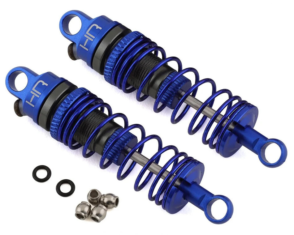 HRAMTT52DP01 Hot Racing Losi Mini-T 2.0 Aluminum Front Threaded Shock Set (2)