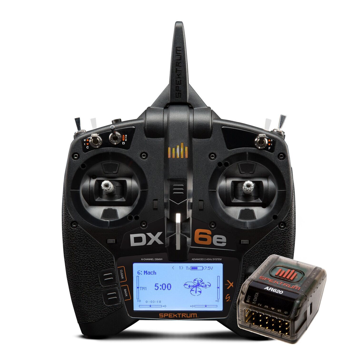 SPM6655 DX6e 6-Channel DSMX Transmitter with AR620