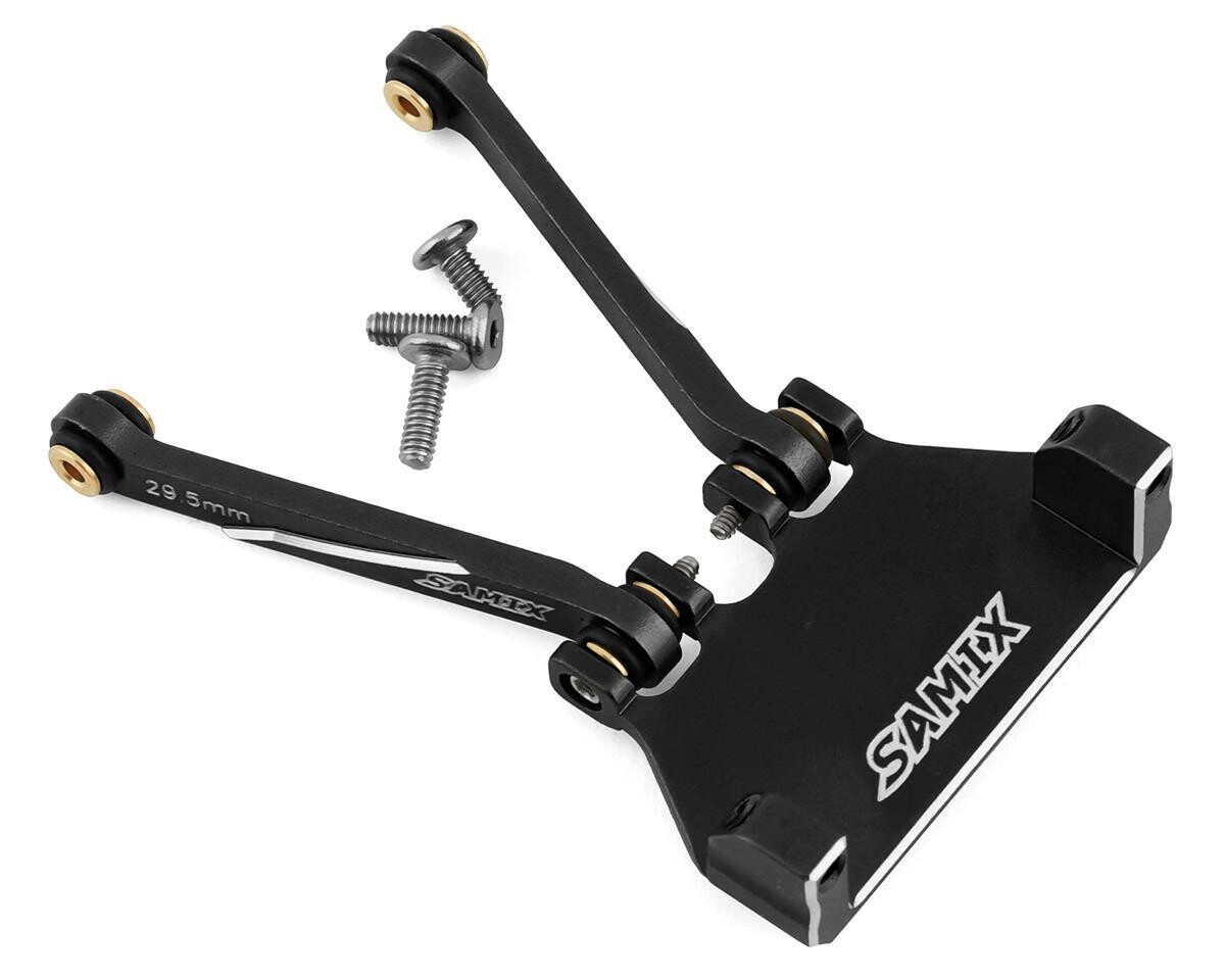 SAMSCX24-6668E-29.5-BK Samix SCX24 Aluminum 4-Link Servo Mount w/29.5mm Links (Black) (EcoPower/Emax)
