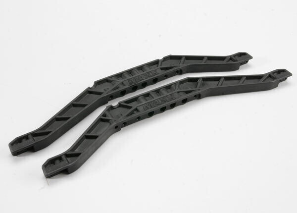 4963 Chassis braces, lower (black) (for long wheelbase chassis) (2)