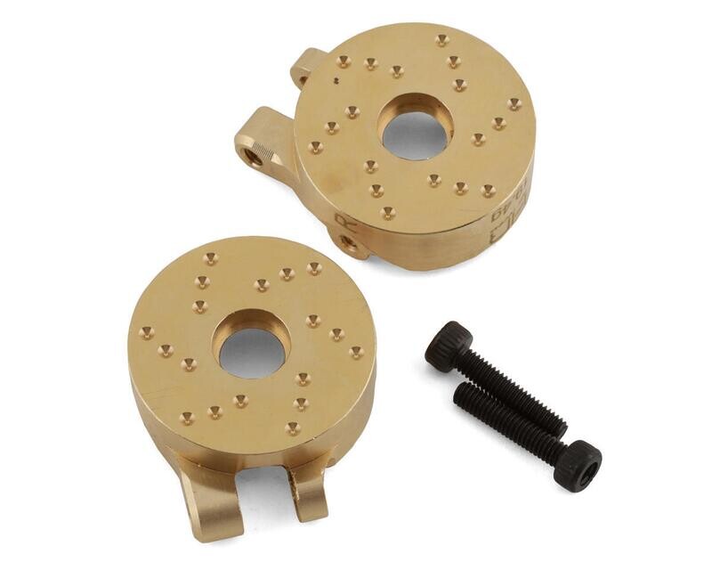 HRATRXM21H Hot Racing Traxxas TRX-4M Brass Steering Knuckle (2) (19.4g) (For Bearing Use)