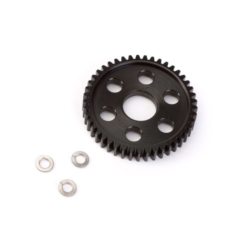 RRP7945  32p Hard Blk Stl Spur, 45T: Slash, Stampede 4x4
