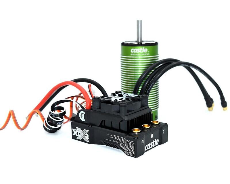 CSE010-0167-02 Castle Creations Mamba XLX 2 1/5 Sensored Brushless ESC/Motor Combo (1100Kv)