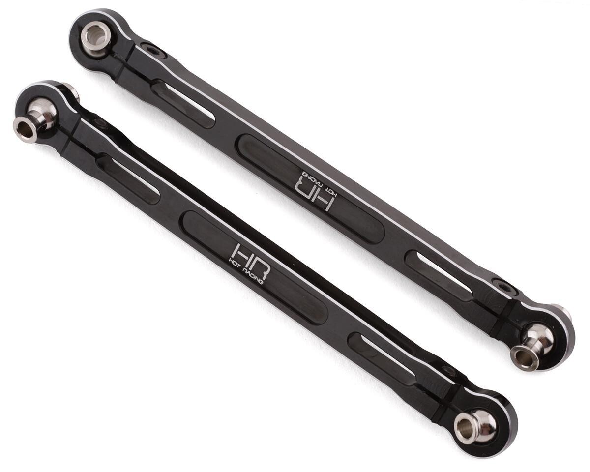 HRAMXX49T01 Hot Racing Traxxas Maxx Aluminum Steering Toe Links (Black) (2)