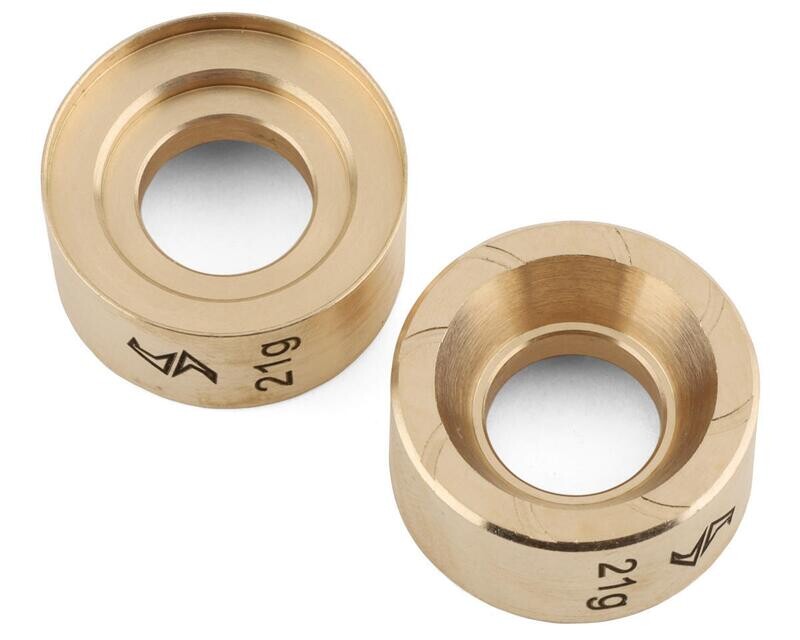 SAMTRX4M-4078G-D Samix TRX-4M Defender Brass Wheel Weights (Gold) (2) (21g)