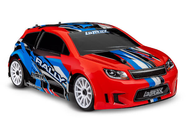75054-5 - REDX   LaTrax Rally 1/18 (Brushed), fully assembled, Ready-To-Run, with 2.4GHz radio system, 370 motor, waterproof, all-weather electronics, 6V 5-cell NiMH battery &amp; wall outlet charger, and