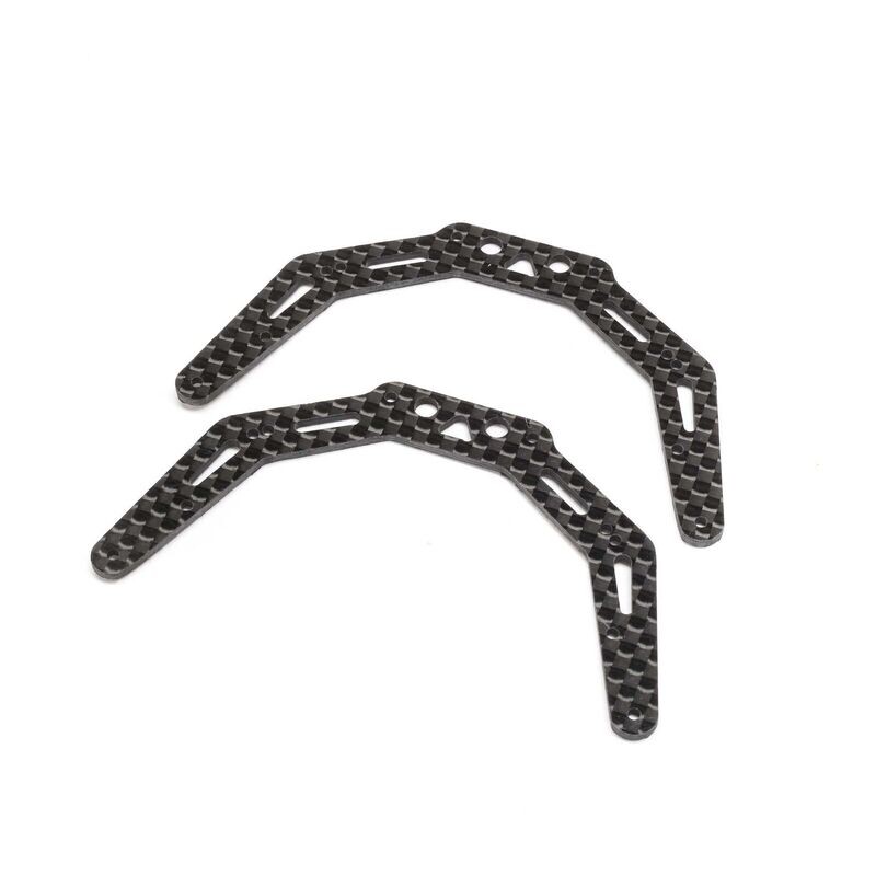 AXI301001 Chassis Side Plates, Carbon Fiber (2): AX24