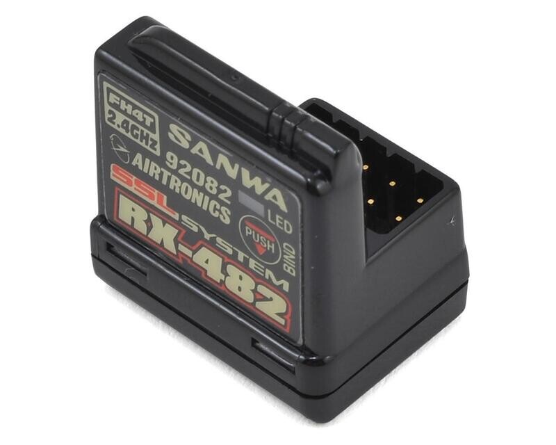 SNW107A41259A Sanwa/Airtronics RX-482 2.4GHz 4-Channel FHSS-4 SSL Telemetry Receiver w/Internal Antenna