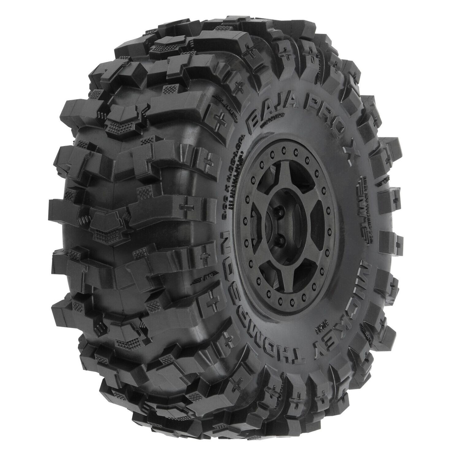 PRO1021310 1/10 Mickey Thompson Baja Pro X G8 F/R 1.9&quot; MTD 12mm Blk Holcomb (2)