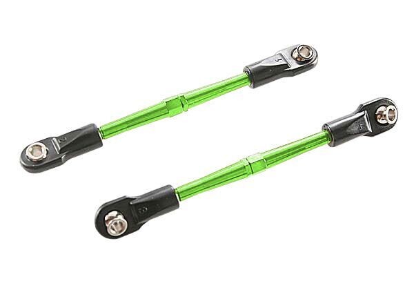 3139G Turnbuckles, aluminum (green-anodized), toe links, 59mm (2) (assembled w/ rod ends &amp; hollow balls) (requires 5mm aluminum wrench #5477) fits Rally, Slash and Rustler