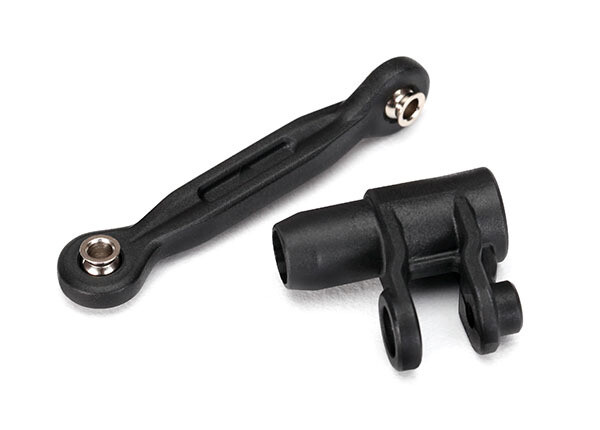 7747 Servo horn, steering/ linkage, 46mm, assembled with pivot balls