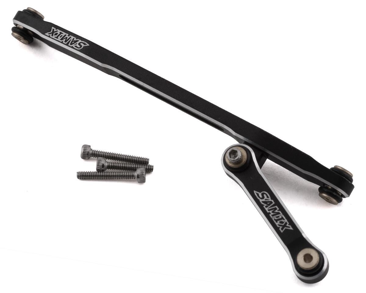 SAMSCX24-6025SS Samix SCX24 Aluminum Steering Link Set (Black)