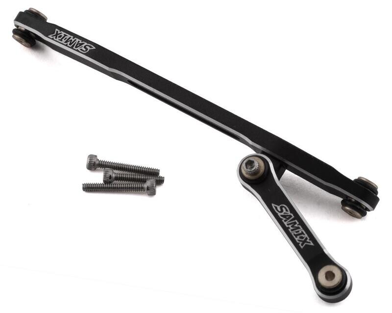 SAMSCX24-6025SS Samix SCX24 Aluminum Steering Link Set (Black)
