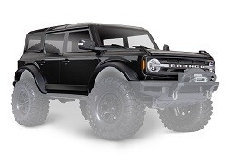 9211T Body, Ford Bronco, complete, Shadow Black (painted) (includes grille, side mirrors, door handles, fender flares, windshield wipers, spare tire mount, &amp; clipless mounting) (requires #8080X inner