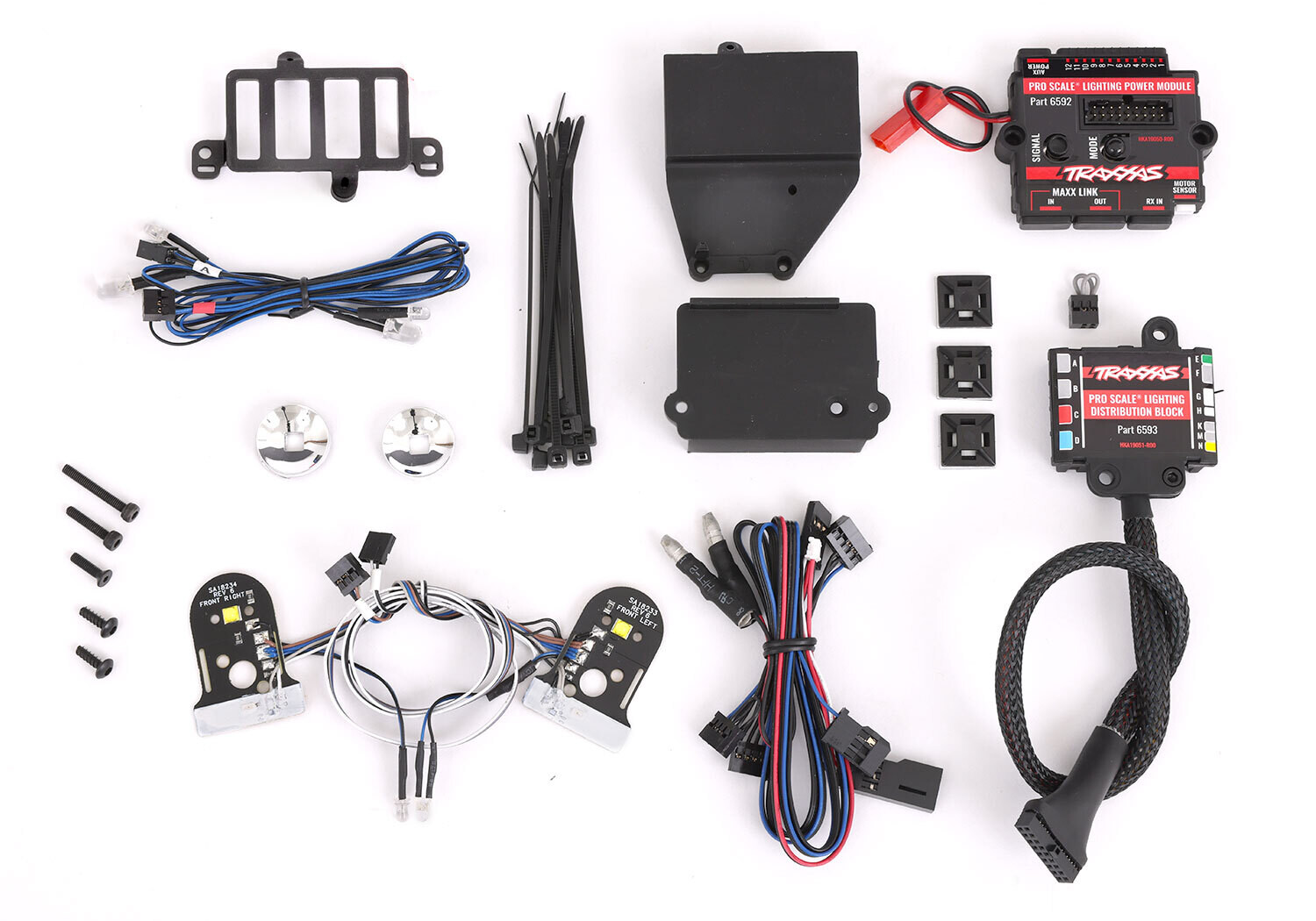 8038X Pro Scale® LED light set, TRX-4® Chevrolet Blazer or K10 Truck (1979), complete with power module (contains headlights, tail lights, side marker lights, &amp; distribution block) (fits #8130 or 9212